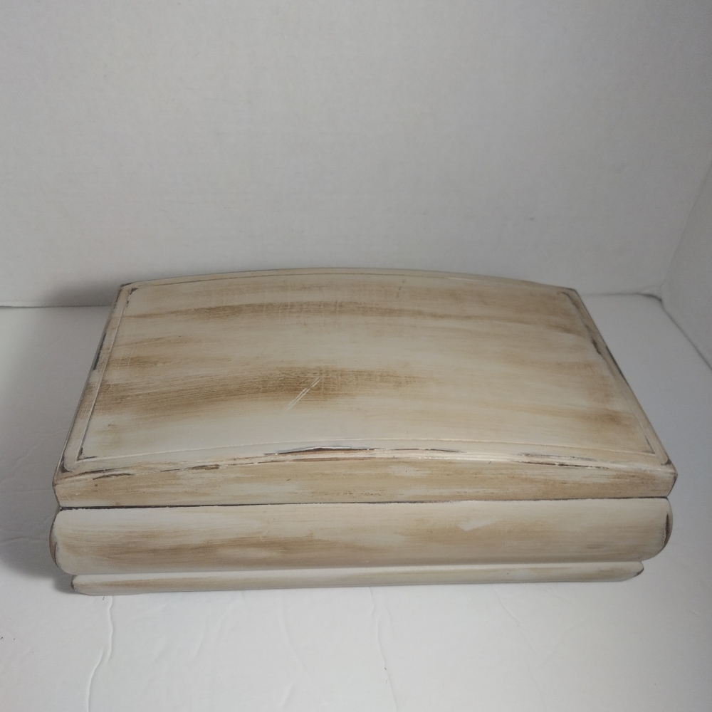 Men's Vintage Upcycled Brown Wooden Jewelry Box